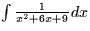 $\int \frac{1}{x^2+6x+9} dx$