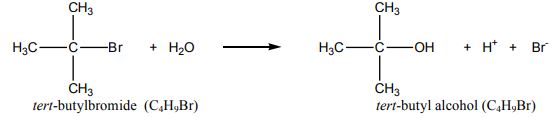 t-butylbromidehydrolysis