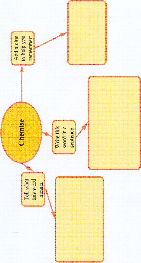 word graphic organizer