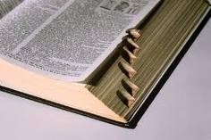 Picture of a opened dictionary
