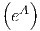 (   )
  eA